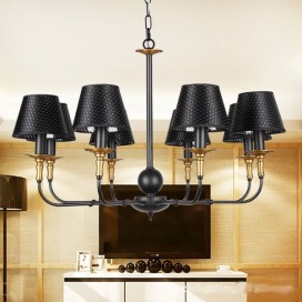 8 Light Retro Rustic Candle Style Chandelier