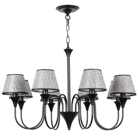 8 Light Rustic Modern Contemporary Retro Black Candle Style Chandelier