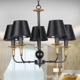 5 Light Retro Rustic Candle Style Chandelier