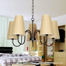 5 Light Retro Contemporary Candle Style Chandelier