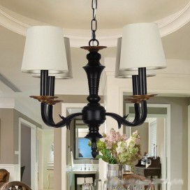 4 Light Retro Candle Style Chandelier