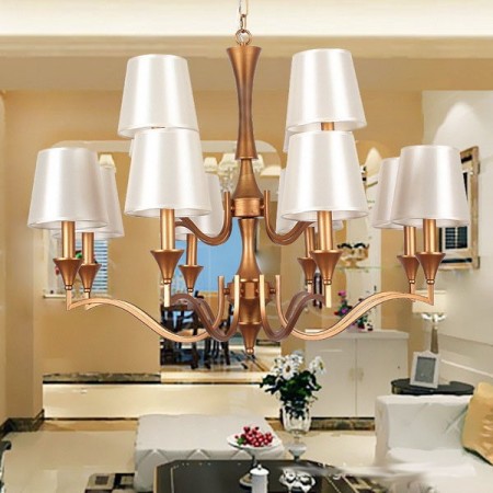 12 Light Mediterranean Style Candle Style Chandelier