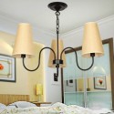 3 Light Retro Mediterranean Style Candle Style Chandelier