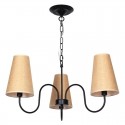 3 Light Retro Mediterranean Style Candle Style Chandelier