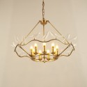 Fine Brass 9 Light Chandelier