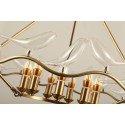 Fine Brass 9 Light Chandelier