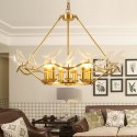 Fine Brass 9 Light Chandelier