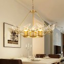 Fine Brass 9 Light Chandelier