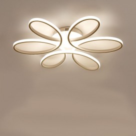 Modern Contemporary Hexapetalo Aluminum Alloy Flush Mount Ceiling Light