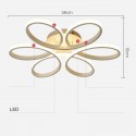 Modern Contemporary Hexapetalo Aluminum Alloy Flush Mount Ceiling Light