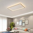 Modern Contemporary Rectangle Ultra-thin Aluminum Alloy Flush Mount Ceiling Light