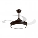 Modern Contemporary Inverter Remote Control Stainless Steel Ceiling Fans with Light