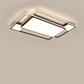 Modern Contemporary Rectangle Aluminum Alloy Flush Mount Ceiling Light