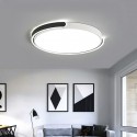 Modern Contemporary Round Stainless Steel Flush Mount Ceiling Light