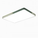 Modern Contemporary Rectangle Stainless Steel Flush Mount Ceiling Light