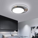 Modern Contemporary Round Wood Flush Mount Ceiling Light