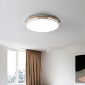 Modern Contemporary Round Stainless Steel Flush Mount Ceiling Light