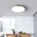 Modern Contemporary Round Stainless Steel Flush Mount Ceiling Light