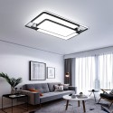 Modern Contemporary Rectangle Stainless Steel Flush Mount Ceiling Light