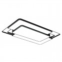 Modern Contemporary Rectangle Stainless Steel Flush Mount Ceiling Light