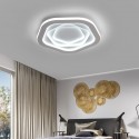 Modern Contemporary Pentagon Stainless Steel Flush Mount Ceiling Light