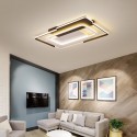 Modern Contemporary Rectangle Aluminum Alloy Flush Mount Ceiling Light