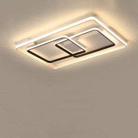 Modern Contemporary Rectangle Aluminum Alloy Flush Mount Ceiling Light