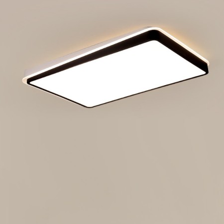 Modern Contemporary Rectangle Stainless Steel Flush Mount Ceiling Light