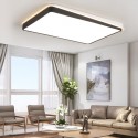 Modern Contemporary Rectangle Stainless Steel Flush Mount Ceiling Light