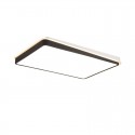 Modern Contemporary Rectangle Stainless Steel Flush Mount Ceiling Light