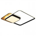 Modern Contemporary Square Wood Flush Mount Ceiling Light