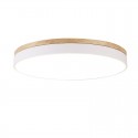 Modern Contemporary Ultra-thin Round Wood Flush Mount Ceiling Light