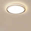 Modern Contemporary Round Stainless Steel Flush Mount Ceiling Light