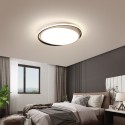 Modern Contemporary Round Stainless Steel Flush Mount Ceiling Light