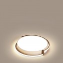 Modern Contemporary Round Stainless Steel Flush Mount Ceiling Light