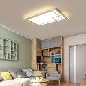 Modern Contemporary Rectangle Aluminum Alloy Acrylic Flush Mount Ceiling Light