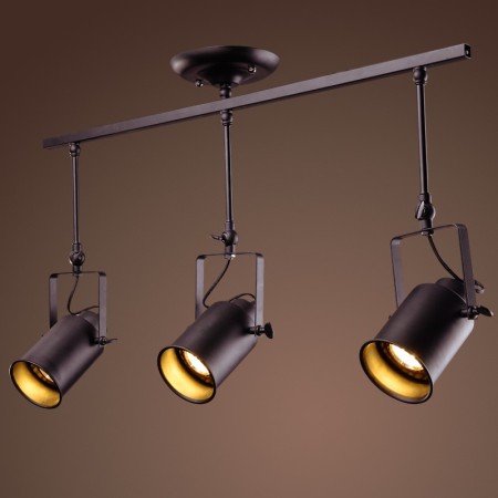 3 Light Rustic/ Lodge Vintage Metal Spot Light