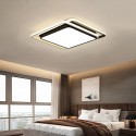 Modern Contemporary Square Stainless Steel Flush Mount Ceiling Light