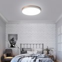 Modern Contemporary Round Stainless Steel Flush Mount Ceiling Light