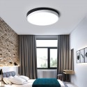 Modern Contemporary Round Stainless Steel Flush Mount Ceiling Light