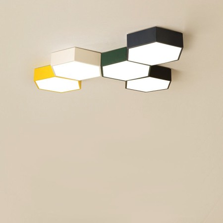 Modern Contemporary Multi Colours DIY Stainless Steel Flush Mount Ceiling Light