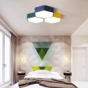 Modern Contemporary Multi Colours DIY Stainless Steel Flush Mount Ceiling Light