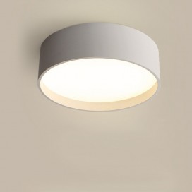 Modern Contemporary Round Stainless Steel Flush Mount Ceiling Light