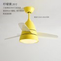 Modern Contemporary Children's Room Stainless Steel Ceiling Fans with Light