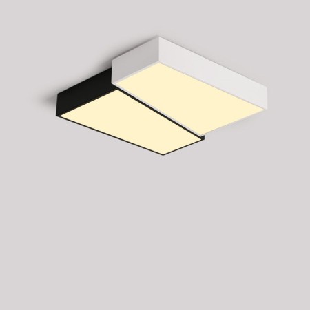 Modern Contemporary Square Stainless Steel Flush Mount Ceiling Light