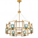 Fine Brass 6 Light Chandelier