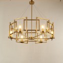 Fine Brass 6 Light Chandelier