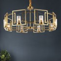 Fine Brass 8 Light Chandelier