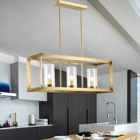 Fine Brass 3 Light Chandelier