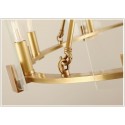 Fine Brass 8 Light Chandelier